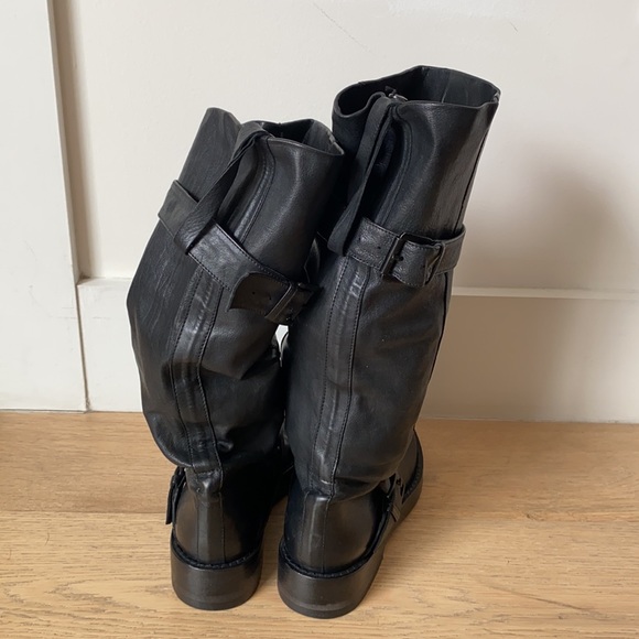 Ann Demeulemeester mid calf motorcycle boot - Picture 3 of 6